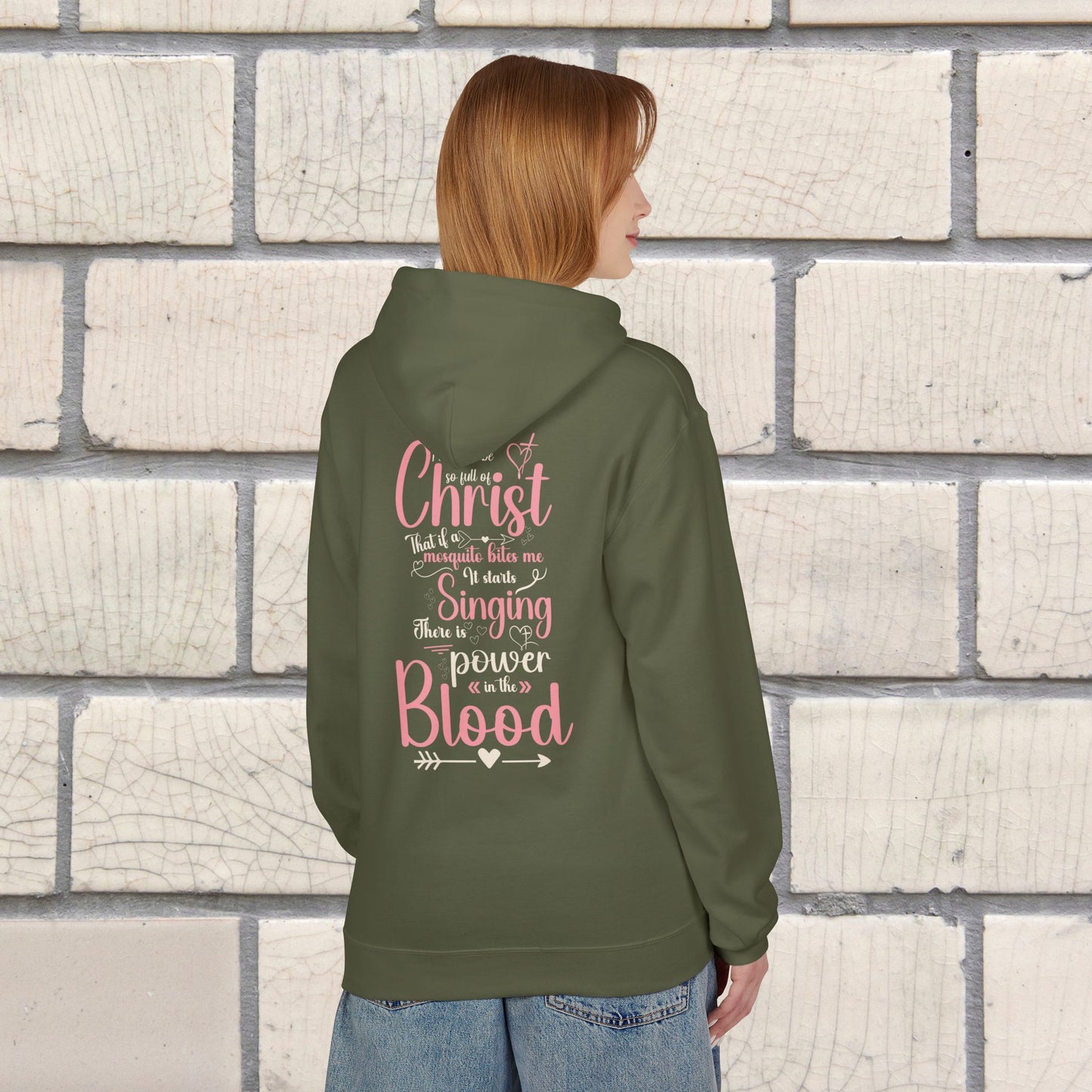 Inspirational Fleece Hoodie, Christian Apparel, Faith-Based Gift, Cozy Urban Wear, Religious Holiday Sweatshirt