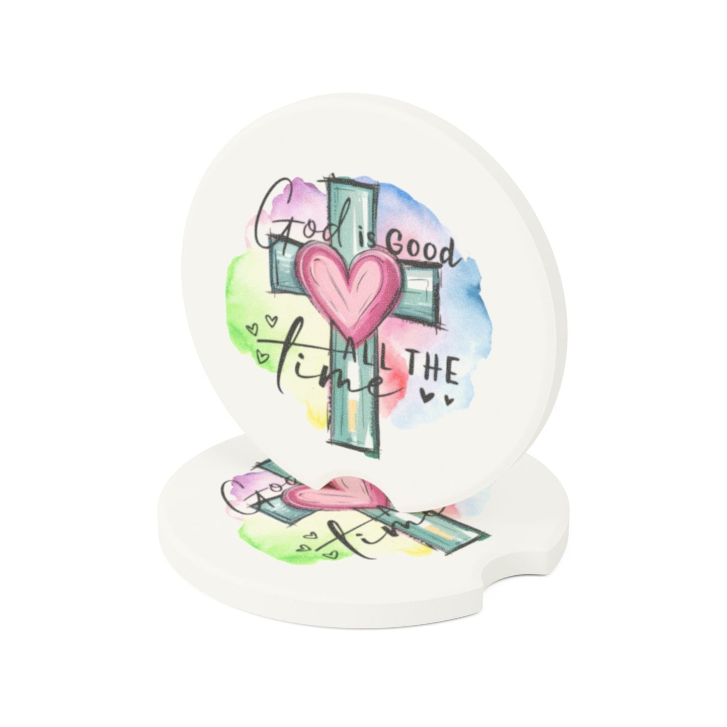 Christian Car Coaster, Christian Decor, Car Accessories, Inspirational Coasters