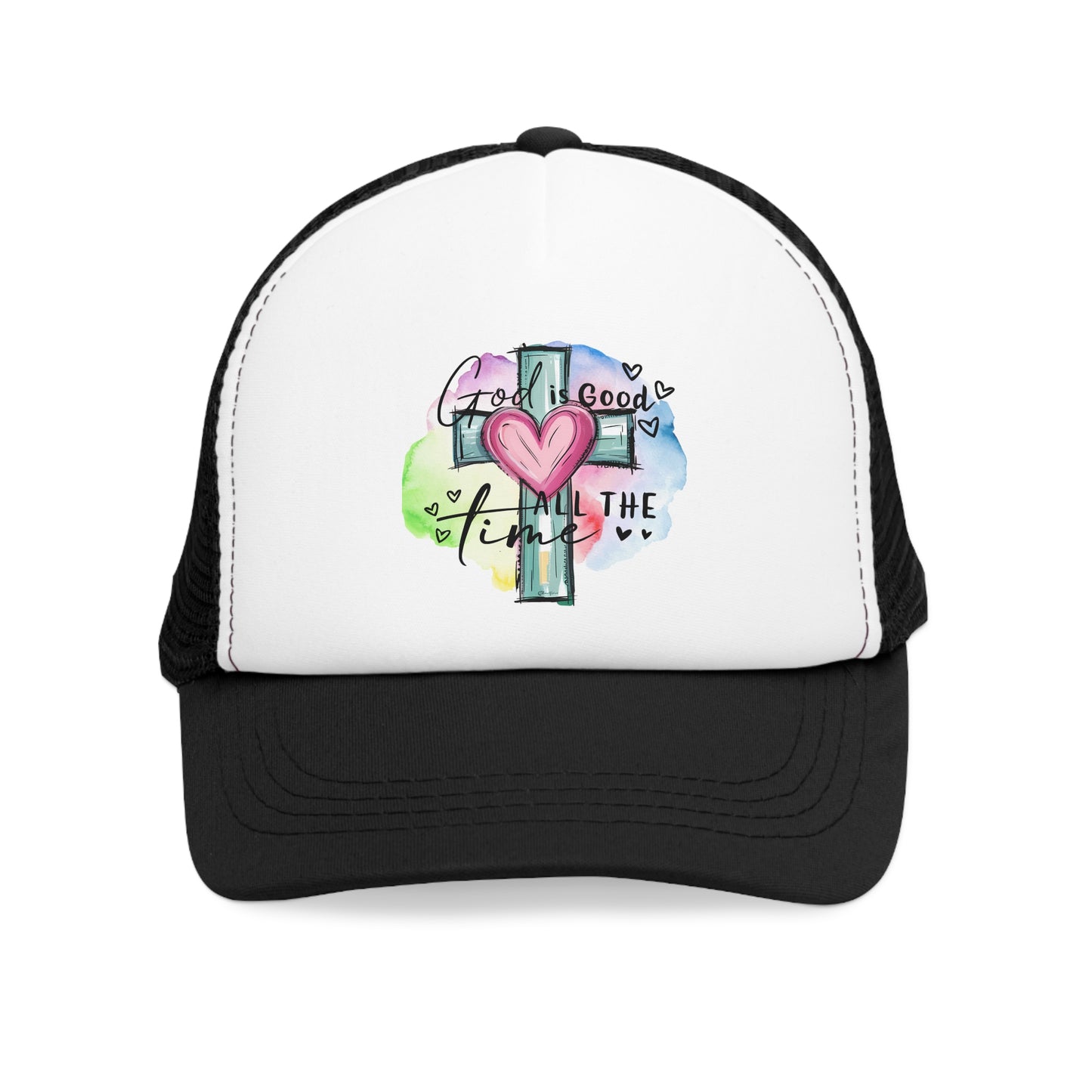 Inspirational Mesh Cap - Faith-Based Trucker Hat, Christian Gift, Everyday Wear, Summer Style, Outdoor Activities
