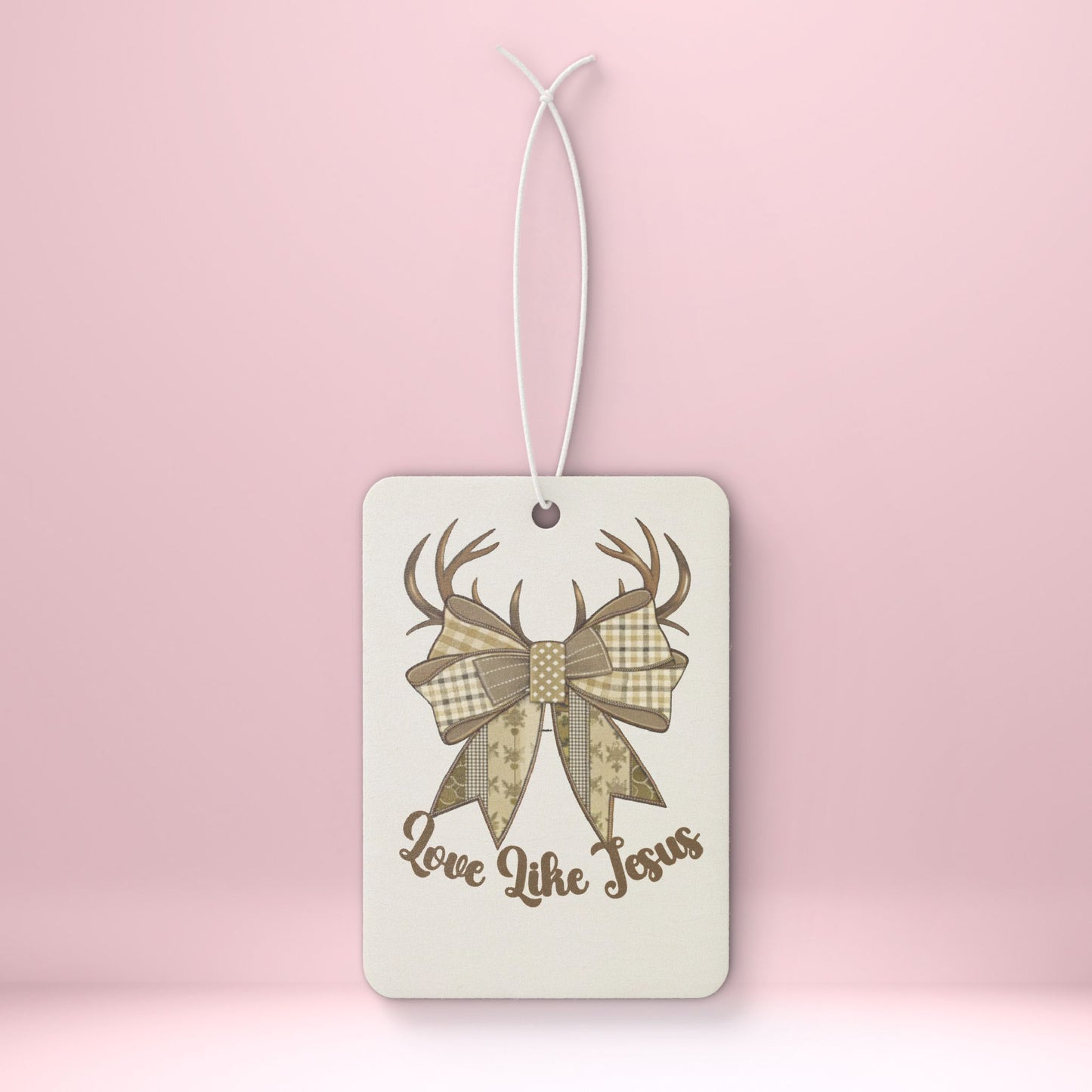 Rustic Car Air Freshener - Love Like Jesus, Vehicle Decor, Gifts for Him/Her, Country Home Fragrance, Car Accessories