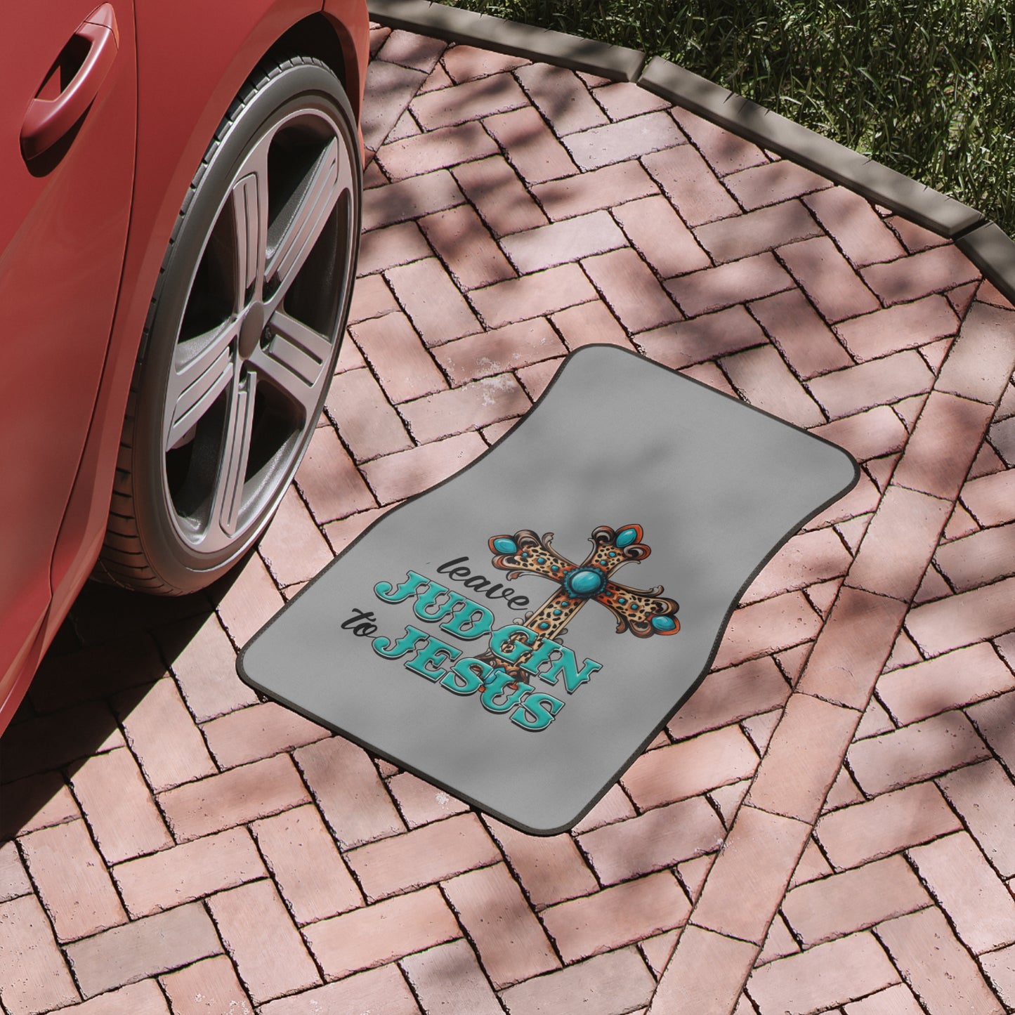 Car Floor Mats , Jesus Decor, Religious Car Accessory, Unique Gift for Christians