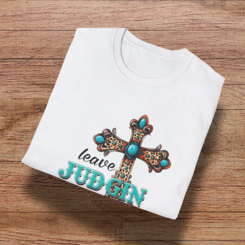 Unisex Inspirational T-Shirt - Leave Judging to Jesus, Christian Apparel, Faith-Based Gift, Spiritual Wear, Casual Tee