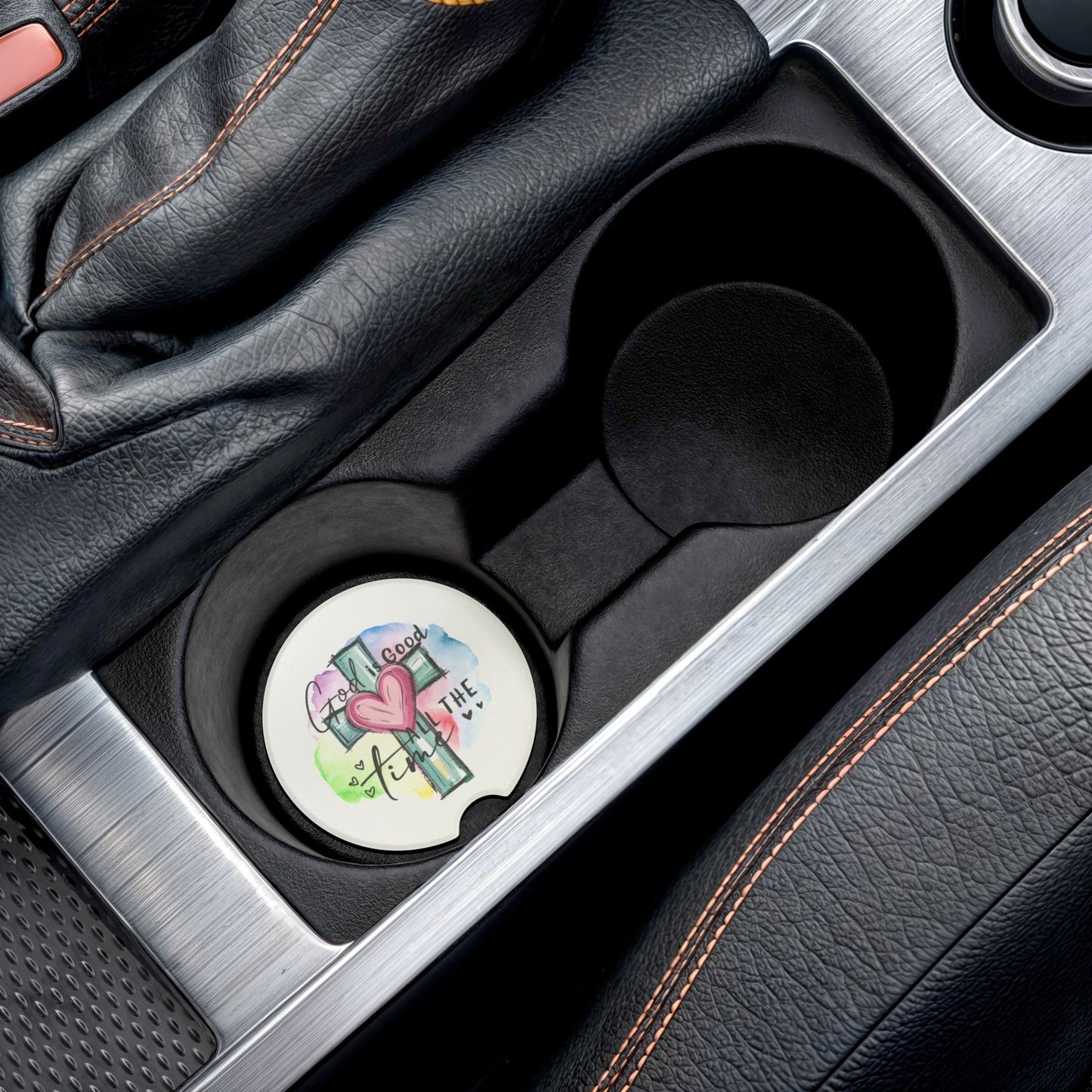 Christian Car Coaster, Christian Decor, Car Accessories, Inspirational Coasters