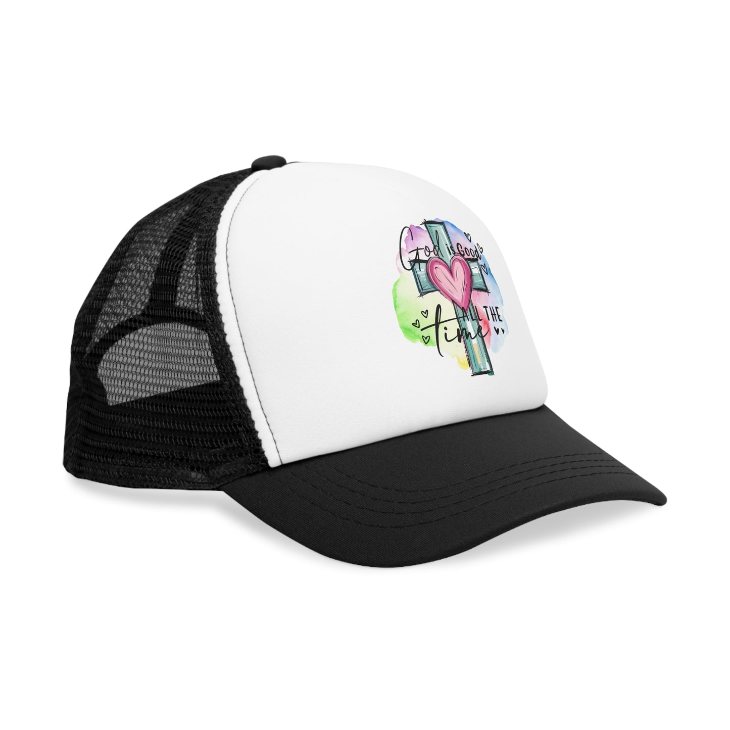 Inspirational Mesh Cap - Faith-Based Trucker Hat, Christian Gift, Everyday Wear, Summer Style, Outdoor Activities