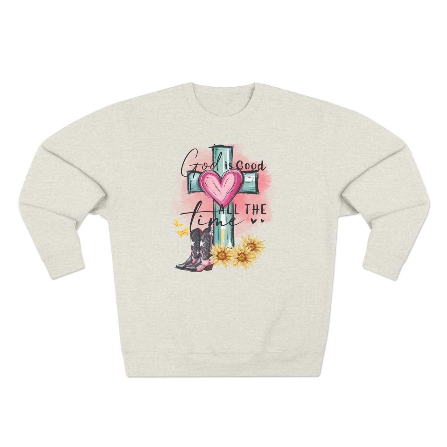 Bohemian Faith Sweatshirt - Cozy Gift for Believers, Church, Easter, Spring Fashion, Inspirational Hoodie, Graphic Crewneck