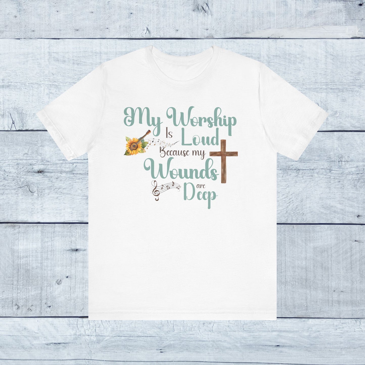 "Worship Is Loud" Graphic Tee - Embrace Your Faith-