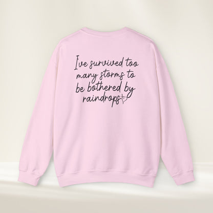 Stronger Than The Storm Crewneck Sweatshirt | Resilience & Mental Health Support