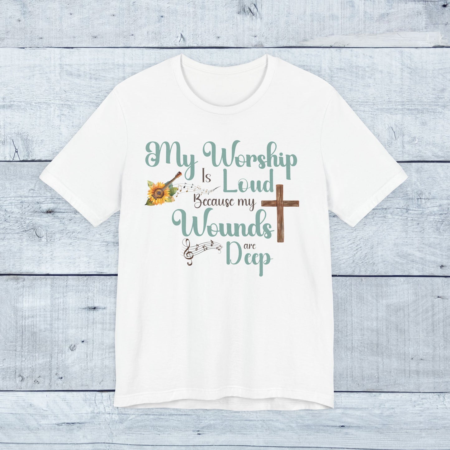 "Worship Is Loud" Graphic Tee - Embrace Your Faith-