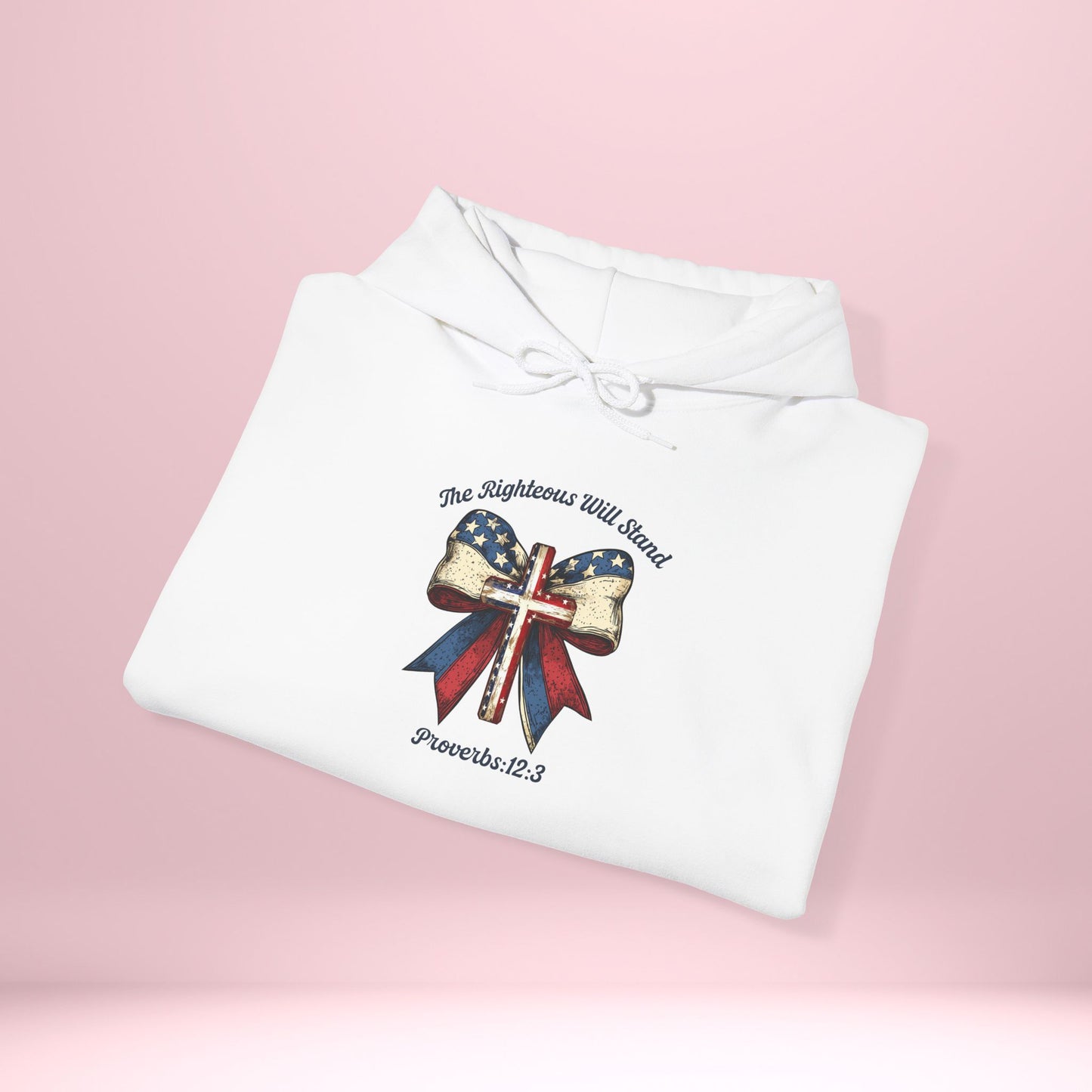 British Bow Hooded Sweatshirt | Cozy Gift, Unisex Hoodie, Casual Wear, Holiday Style, Comfortable Apparel