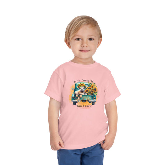 Jesus Loves Me Toddler Tee, Cute Kids Shirt, Christian Apparel, Faith-Based Gift, Summer Outfit