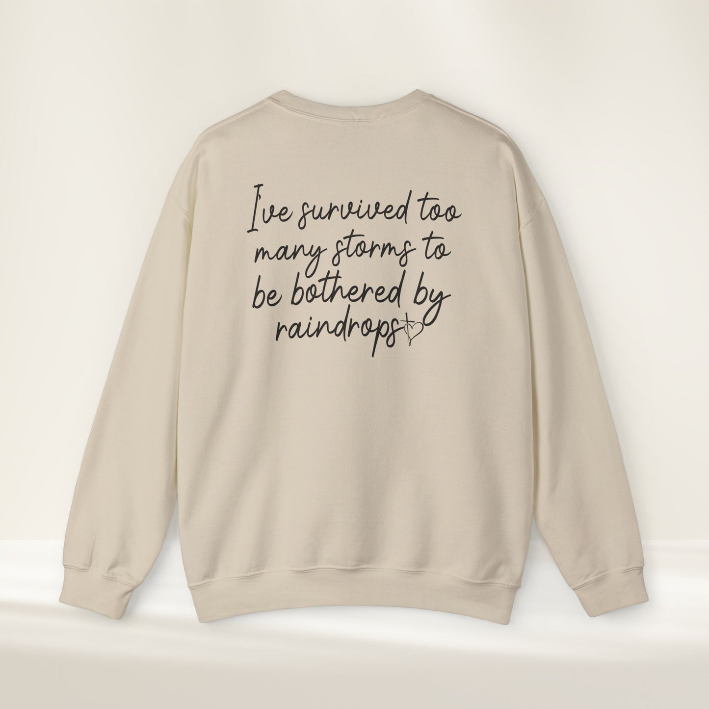 Stronger Than The Storm Crewneck Sweatshirt | Resilience & Mental Health Support