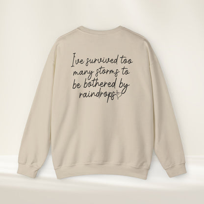 Stronger Than The Storm Crewneck Sweatshirt | Resilience & Mental Health Support