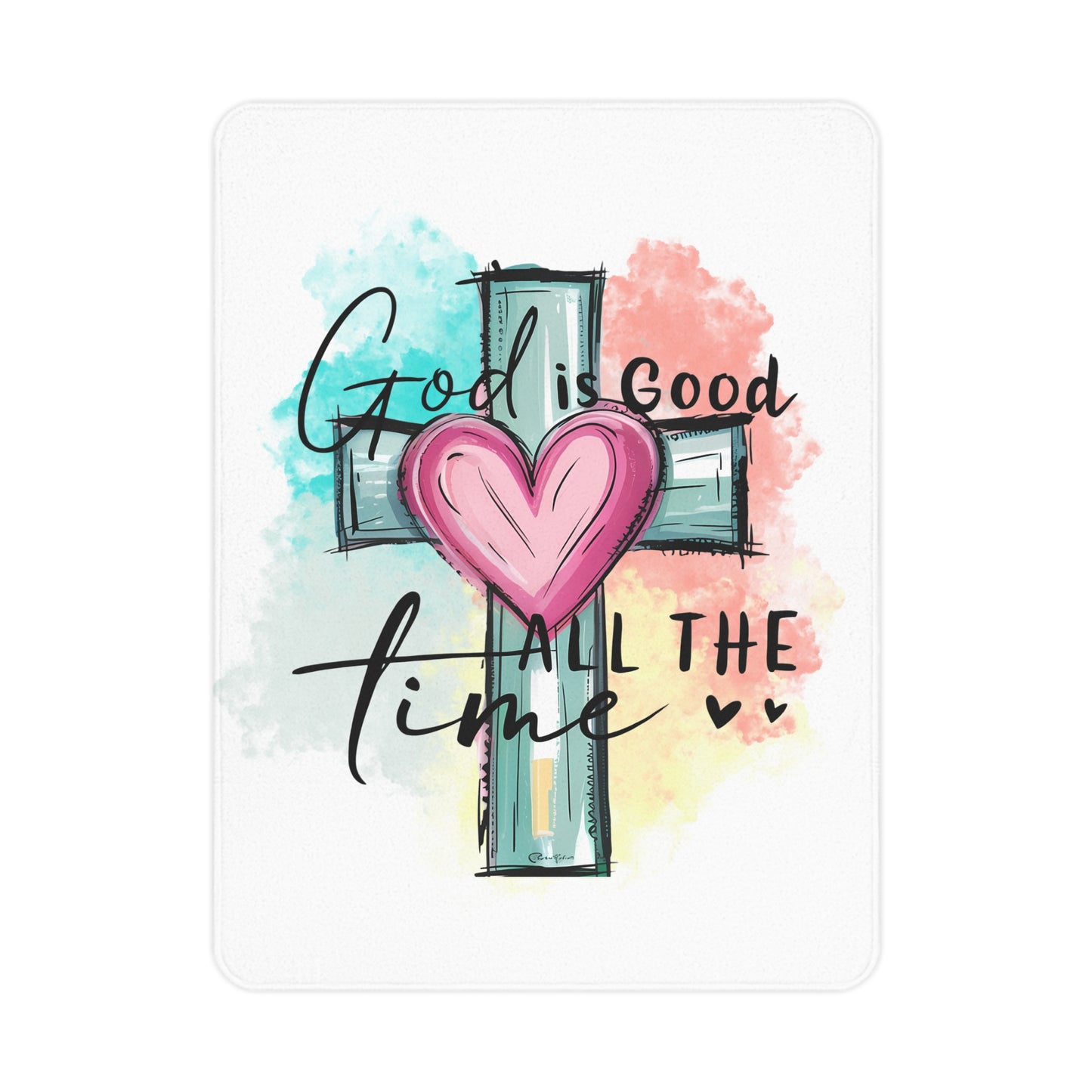 God is Good Toddler Blanket, Inspirational Baby Shower Gift, Religious Nursery Decor, Toddler Baptism Gift
