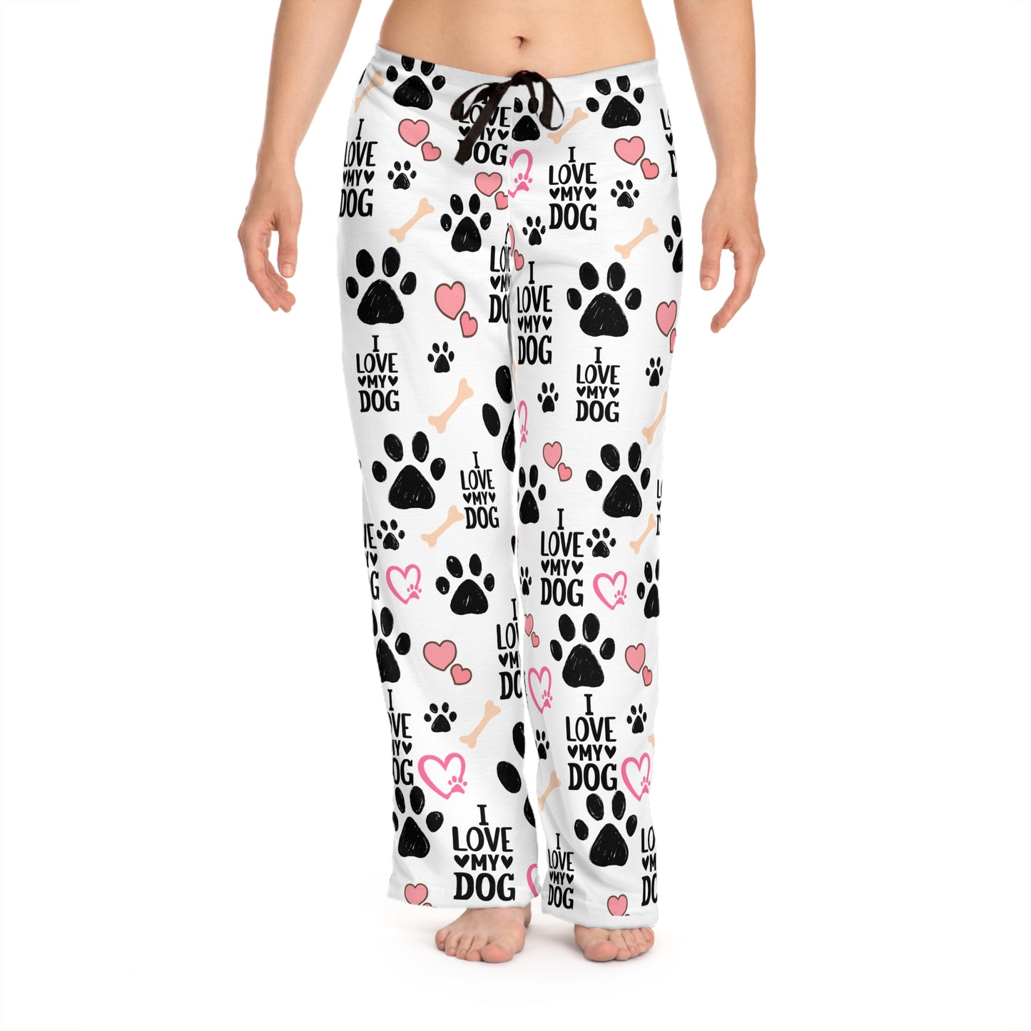 Cozy Dog Lover's Pajama Pants | Comfy Lounge Pants for Pet Owners | Gift for Dog Moms/Dad | I Love My Dog