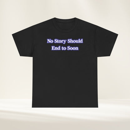 “No One’s Story Should End Too Soon” Personalized Memorial Ribbon & Wings Tee | In Memory Of Shirt | Gone Too Soon Awareness Gift