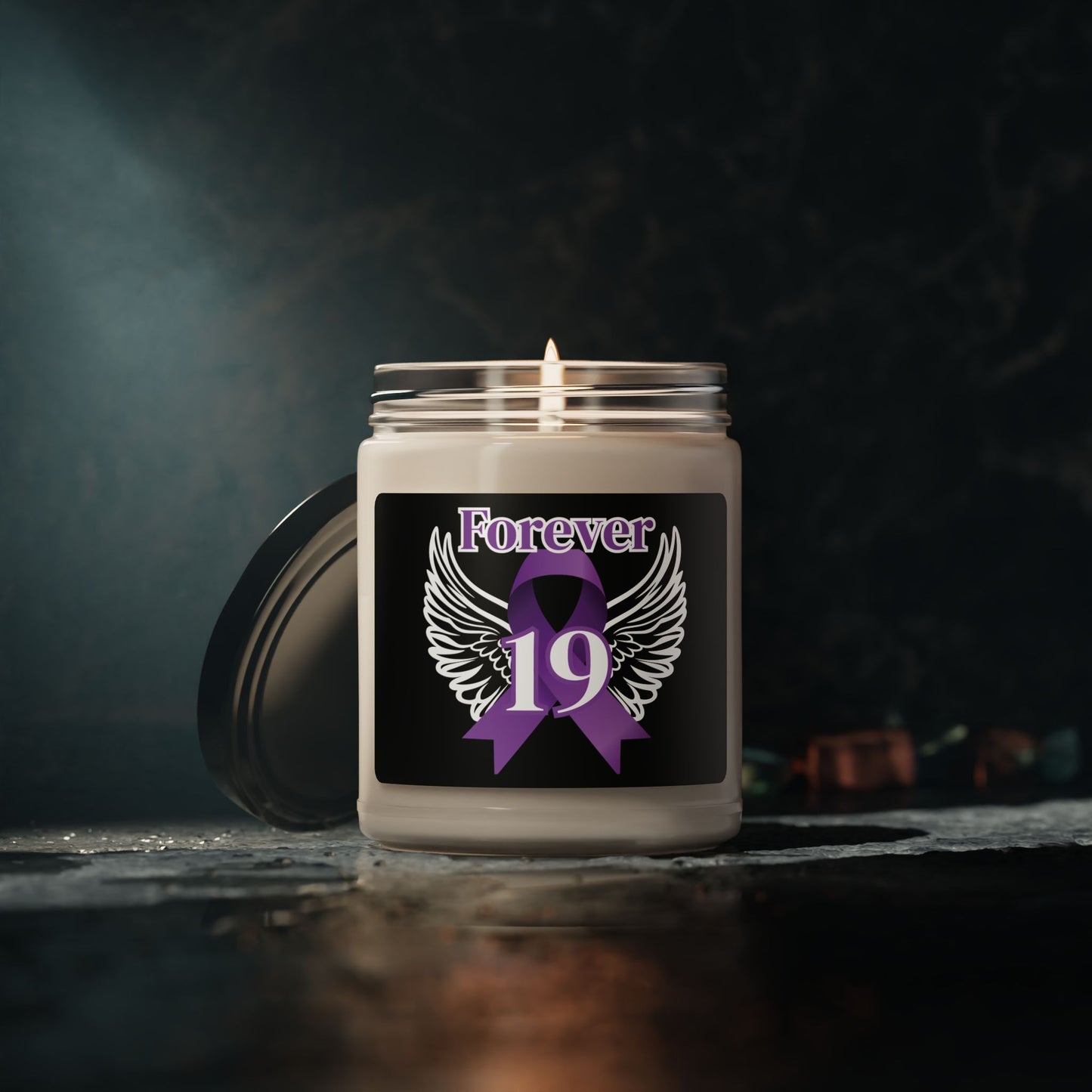 💜 Personalized Overdose Awareness Memorial Candle
