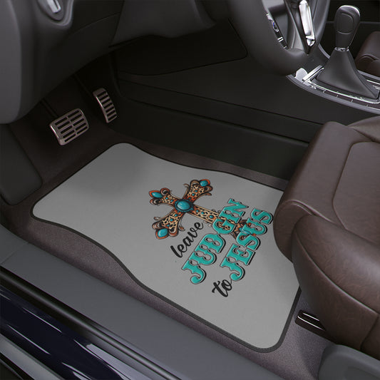 Car Floor Mats , Jesus Decor, Religious Car Accessory, Unique Gift for Christians