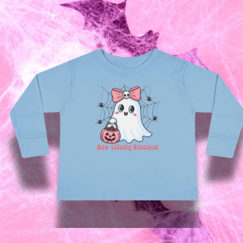 Toddler Long Sleeve Tee - Cute Ghost Design, Perfect for Halloween, Toddler Outfit, Adorable Gift, Cozy Long Sleeve Shirt, Festive [...]