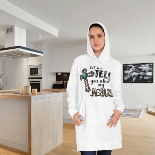Stylish Women's Hoodie Dress - Faith-Inspired Comfort, Casual Wear, Christian Gift, Cozy Style, Everyday Fashion