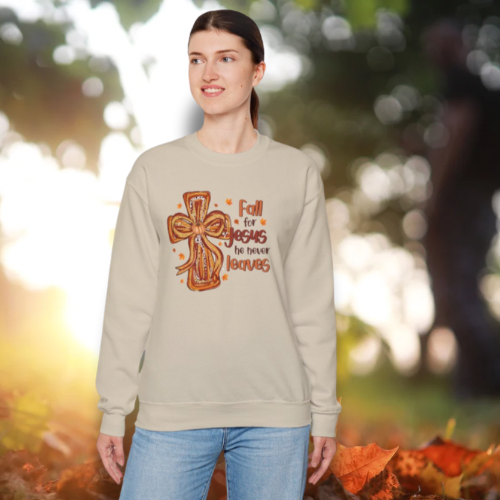 Faith-Inspired Sweatshirt, Christian Crewneck,Warm Religious Apparel