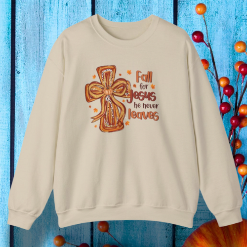 Faith-Inspired Sweatshirt, Christian Crewneck,Warm Religious Apparel