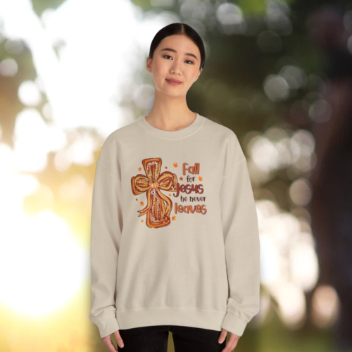 Faith-Inspired Sweatshirt, Christian Crewneck,Warm Religious Apparel