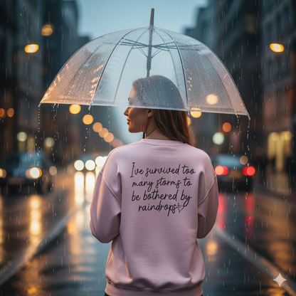 Stronger Than The Storm Crewneck Sweatshirt | Resilience & Mental Health Support