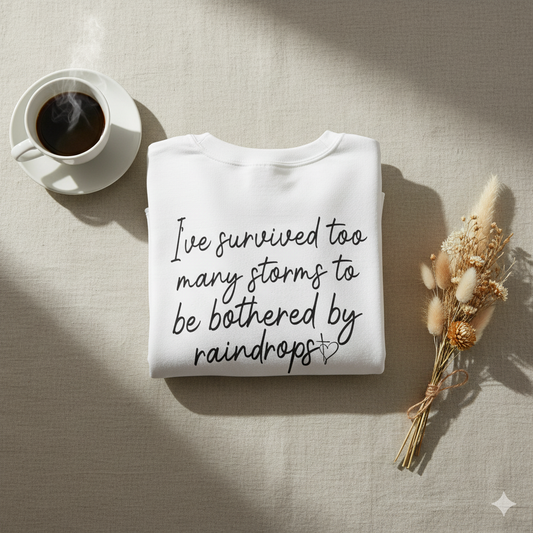 Stronger Than The Storm Crewneck Sweatshirt | Resilience & Mental Health Support