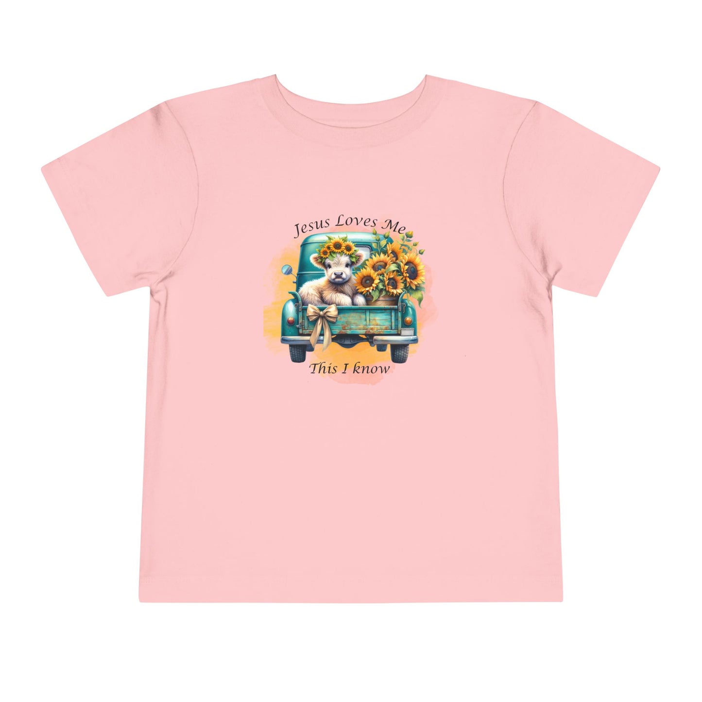 Jesus Loves Me Toddler Tee, Cute Kids Shirt, Christian Apparel, Faith-Based Gift, Summer Outfit
