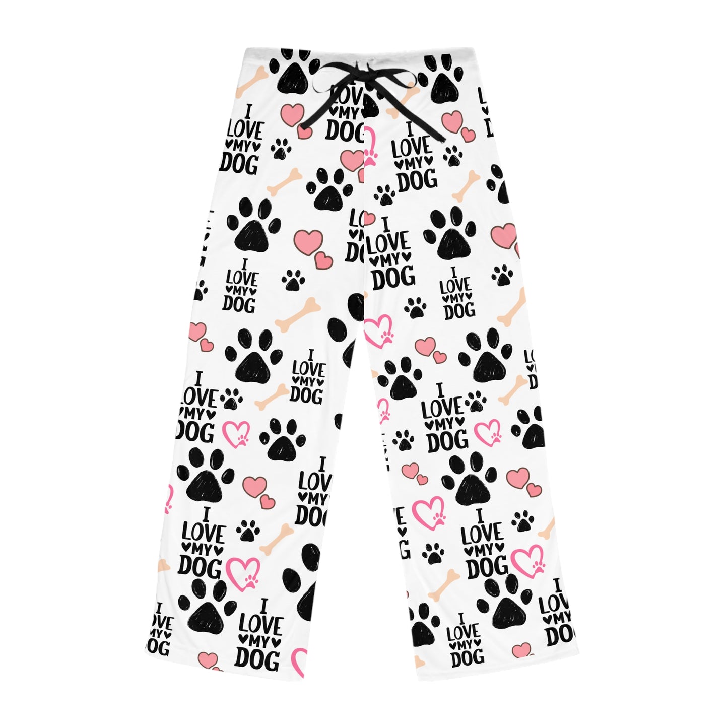 Cozy Dog Lover's Pajama Pants | Comfy Lounge Pants for Pet Owners | Gift for Dog Moms/Dad | I Love My Dog