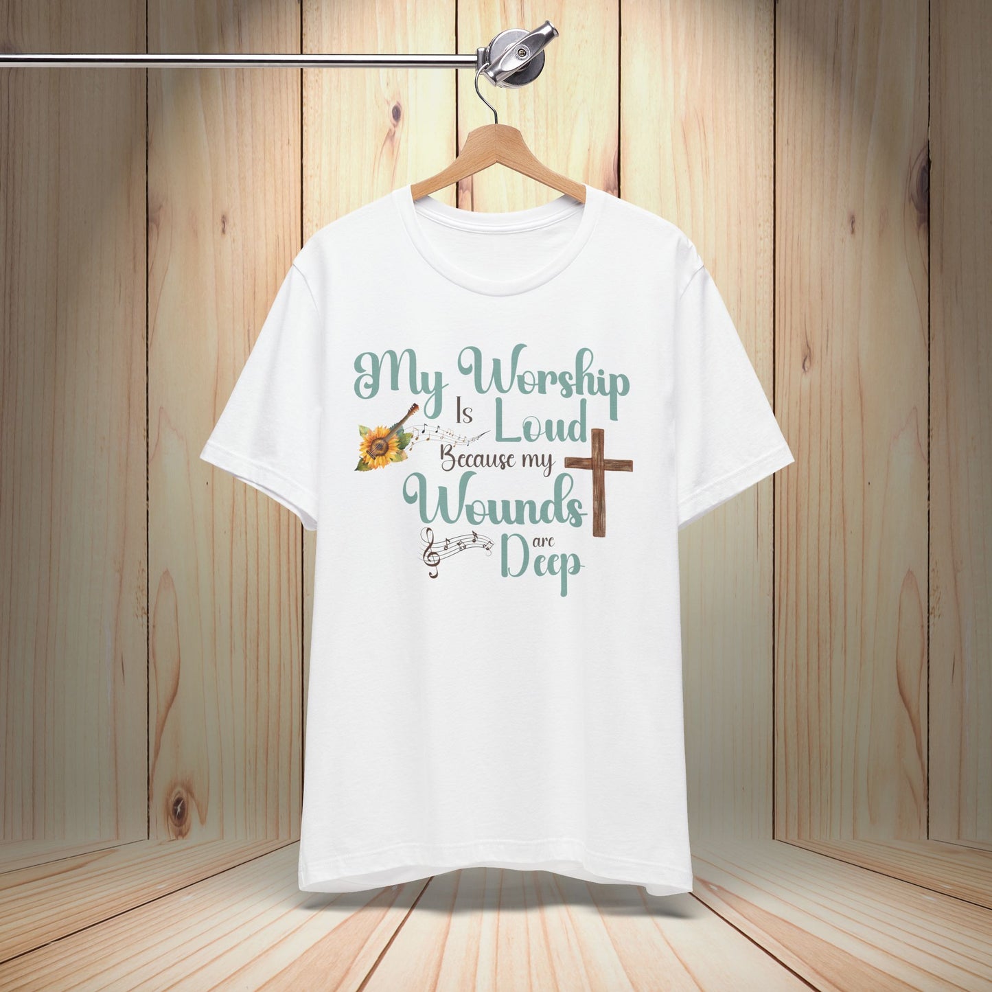 "Worship Is Loud" Graphic Tee - Embrace Your Faith-