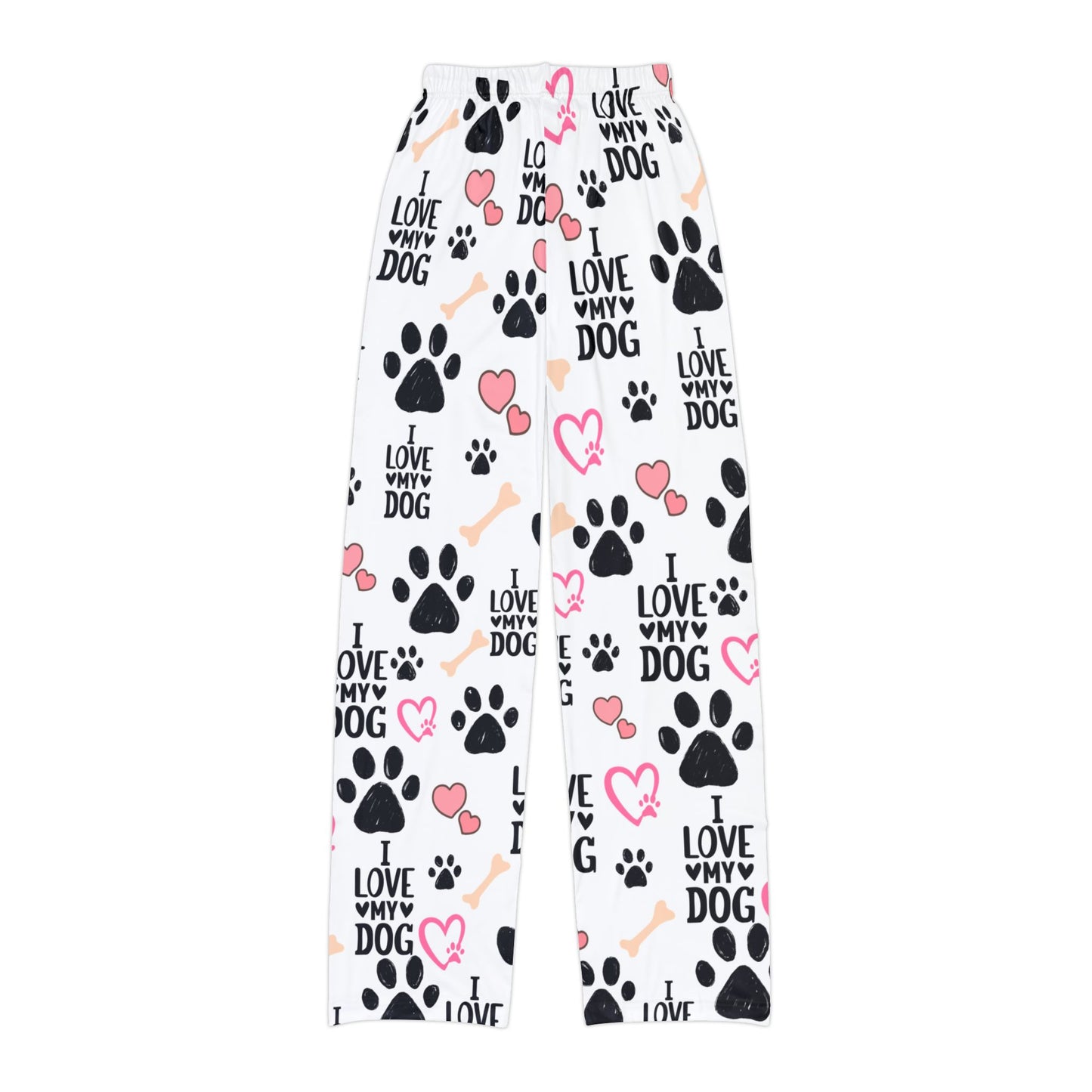Kids Dog Lover Lounge Pants, Comfortable Pajama Pants for Kids, Perfect for Dog Lovers, Cozy Sleepwear, Fun Dog Pattern Pants