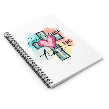Inspirational Spiral Notebook - "God is Good, All the Time" - Perfect for Journaling  Faith-based Gifts