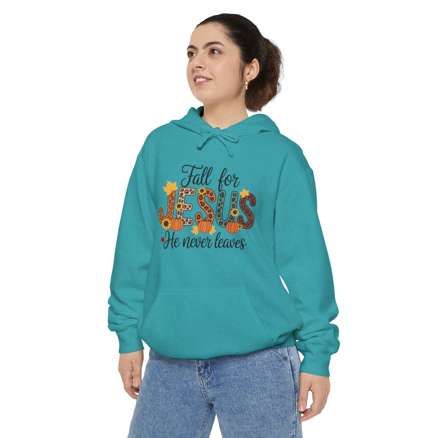 Fall for Jesus Hoodie, Cozy Spiritual Sweatshirt, Religious Gift, Christian Apparel, Autumn Fashion, Faith-Based Clothing