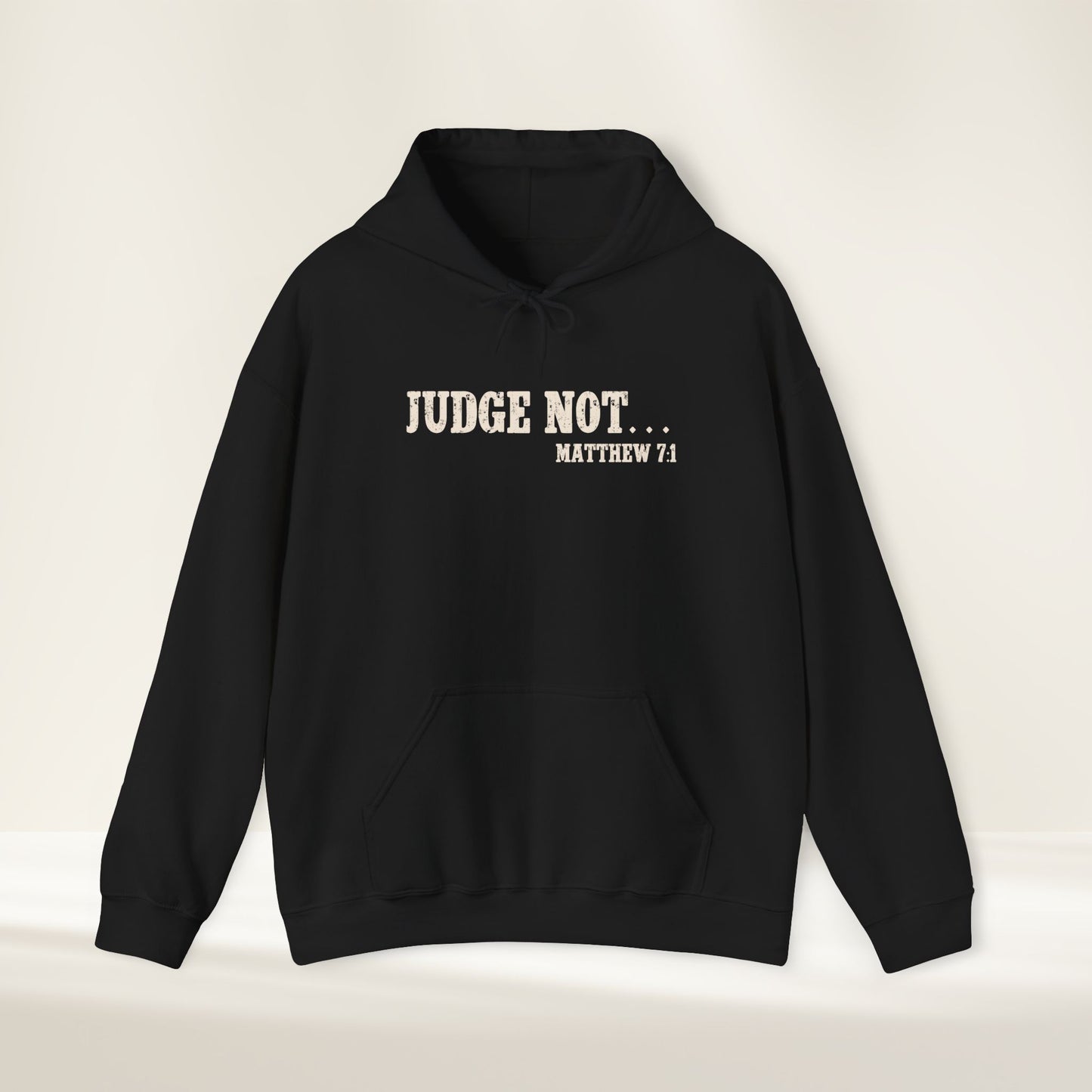 Judge Not | Addiction Recovery Hoodie (Matthew 7:1)