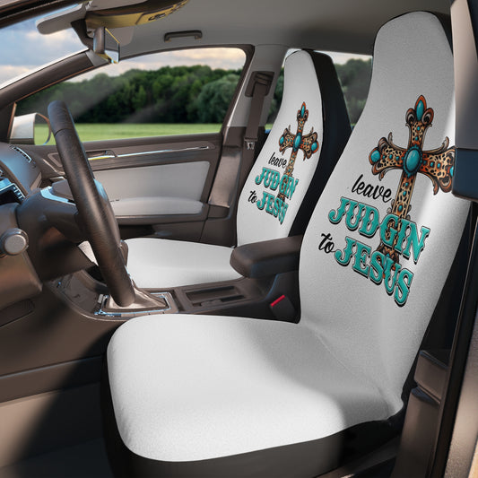 Christian Car Seat Covers with Inspirational Quotes, Faith-Based Gifts, Auto Accessories