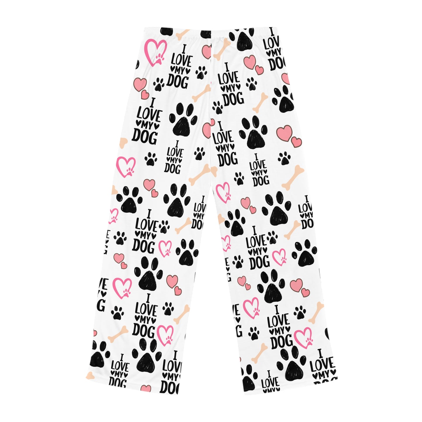 Cozy Dog Lover's Pajama Pants | Comfy Lounge Pants for Pet Owners | Gift for Dog Moms/Dad | I Love My Dog