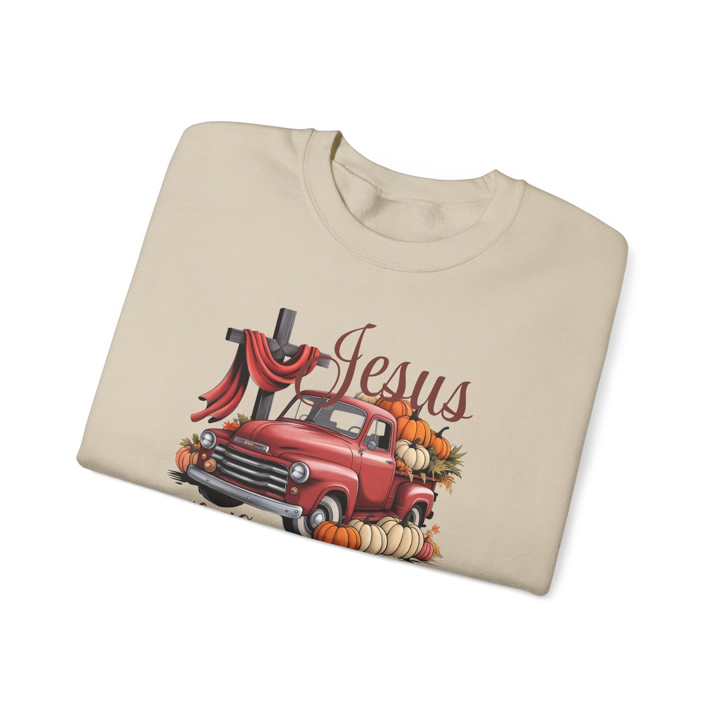 Vintage Jesus Take the Wheel Crewneck Sweatshirt, Fall Fashion, Christian Gifts, Thanksgiving Apparel, Cozy Sweater