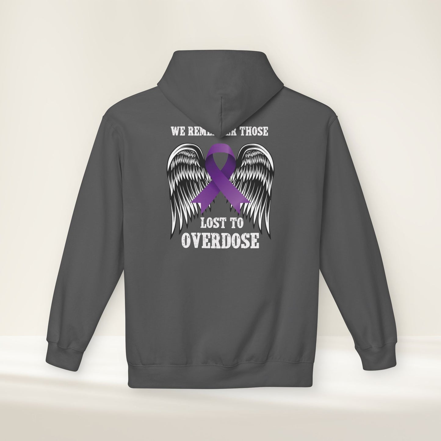 We Remember Those Lost to Overdose Mens Fleece Hoodie Faith,