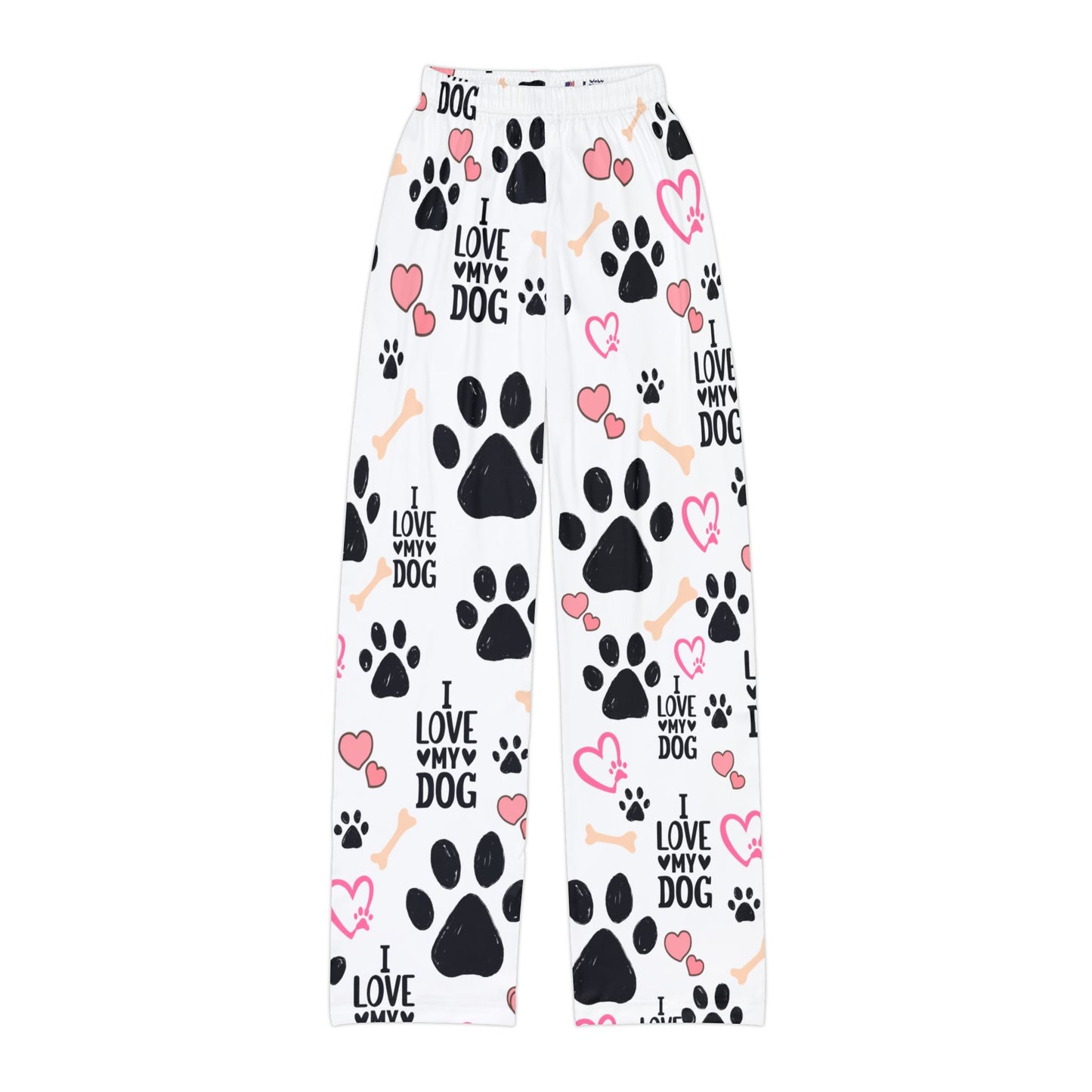 Kids Dog Lover Lounge Pants, Comfortable Pajama Pants for Kids, Perfect for Dog Lovers, Cozy Sleepwear, Fun Dog Pattern Pants