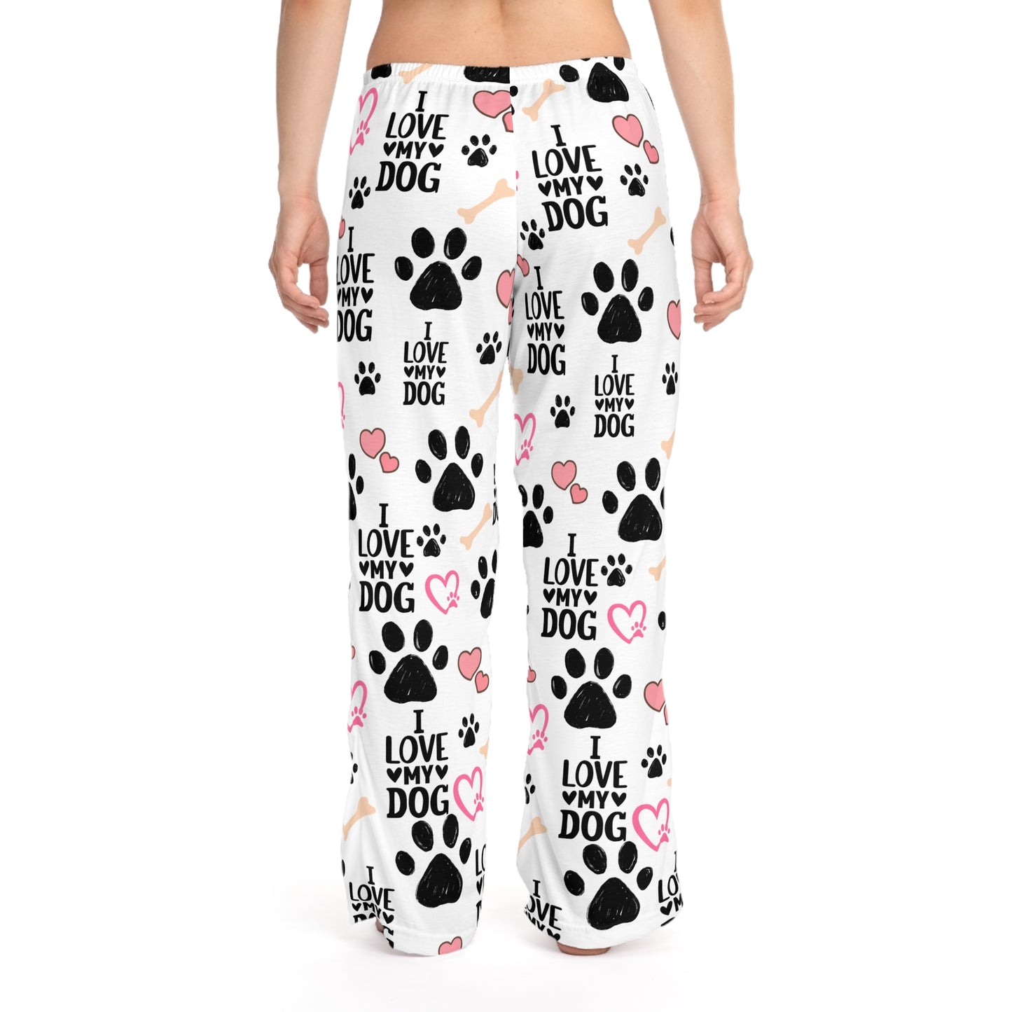 Cozy Dog Lover's Pajama Pants | Comfy Lounge Pants for Pet Owners | Gift for Dog Moms/Dad | I Love My Dog